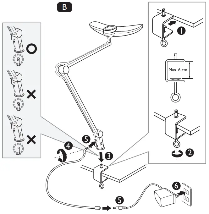BenQ AR19 D WiT MindDuo e Reading Lamp - Desk Clamp