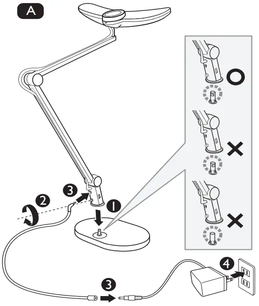BenQ AR19 D WiT MindDuo e Reading Lamp - Pedestal Base