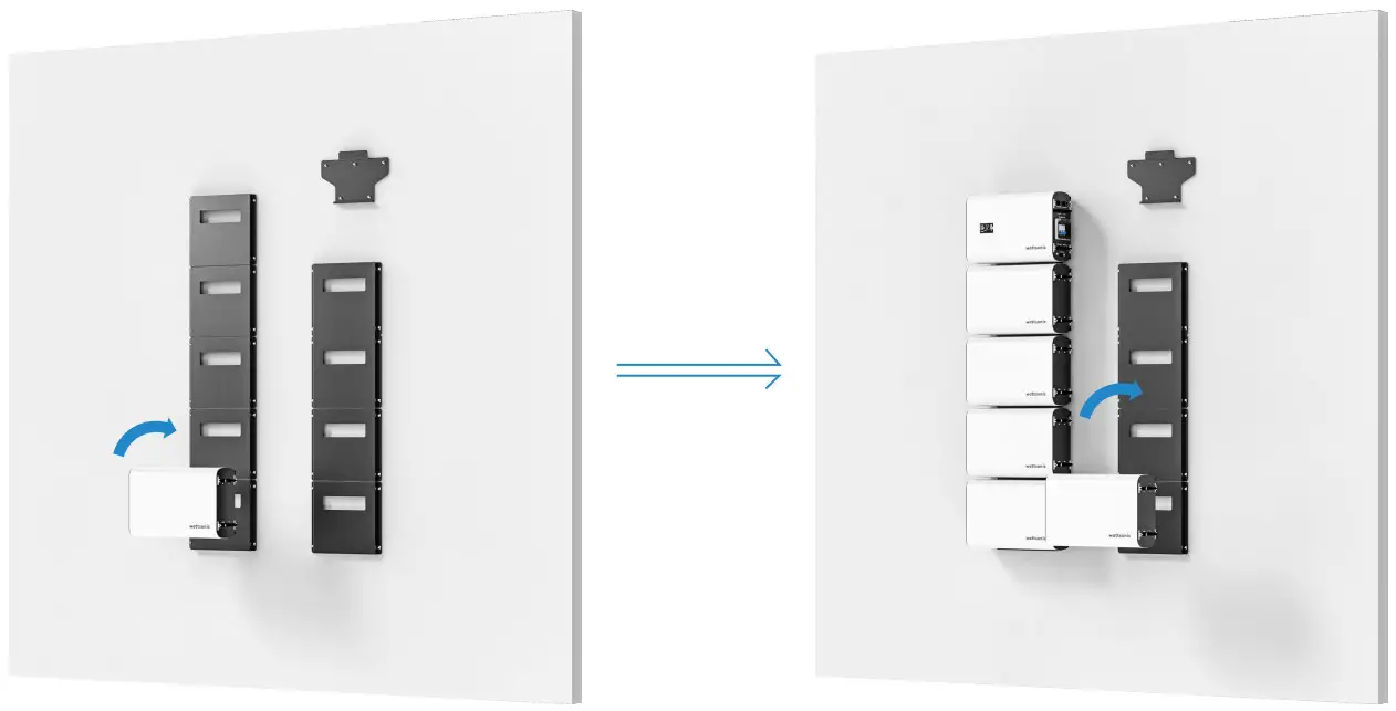WATTSONIC Li HV High Voltage Single Phase All In One ESS - Back sheet positioning 2