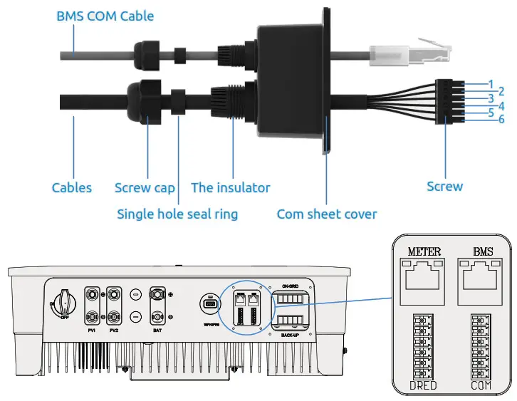 WATTSONIC Li HV High Voltage Single Phase All In One ESS - DC connector assembly 20