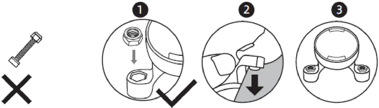 Attaching the bracket