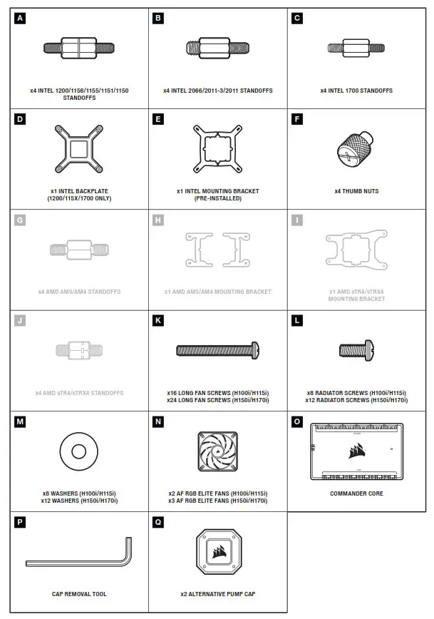 CORSAIR iCUE H100i Series Elite Capellix XT Liquid CPU Cooler - HARDWARE