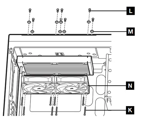 CORSAIR iCUE H100i Series Elite Capellix XT Liquid CPU Cooler - RADIATOR1