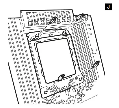 CORSAIR iCUE H100i Series Elite Capellix XT Liquid CPU Cooler - STANDOFF SCREWS