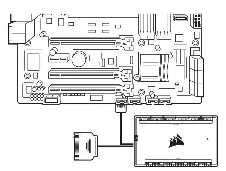 CORSAIR iCUE H100i Series Elite Capellix XT Liquid CPU Cooler - USB cable