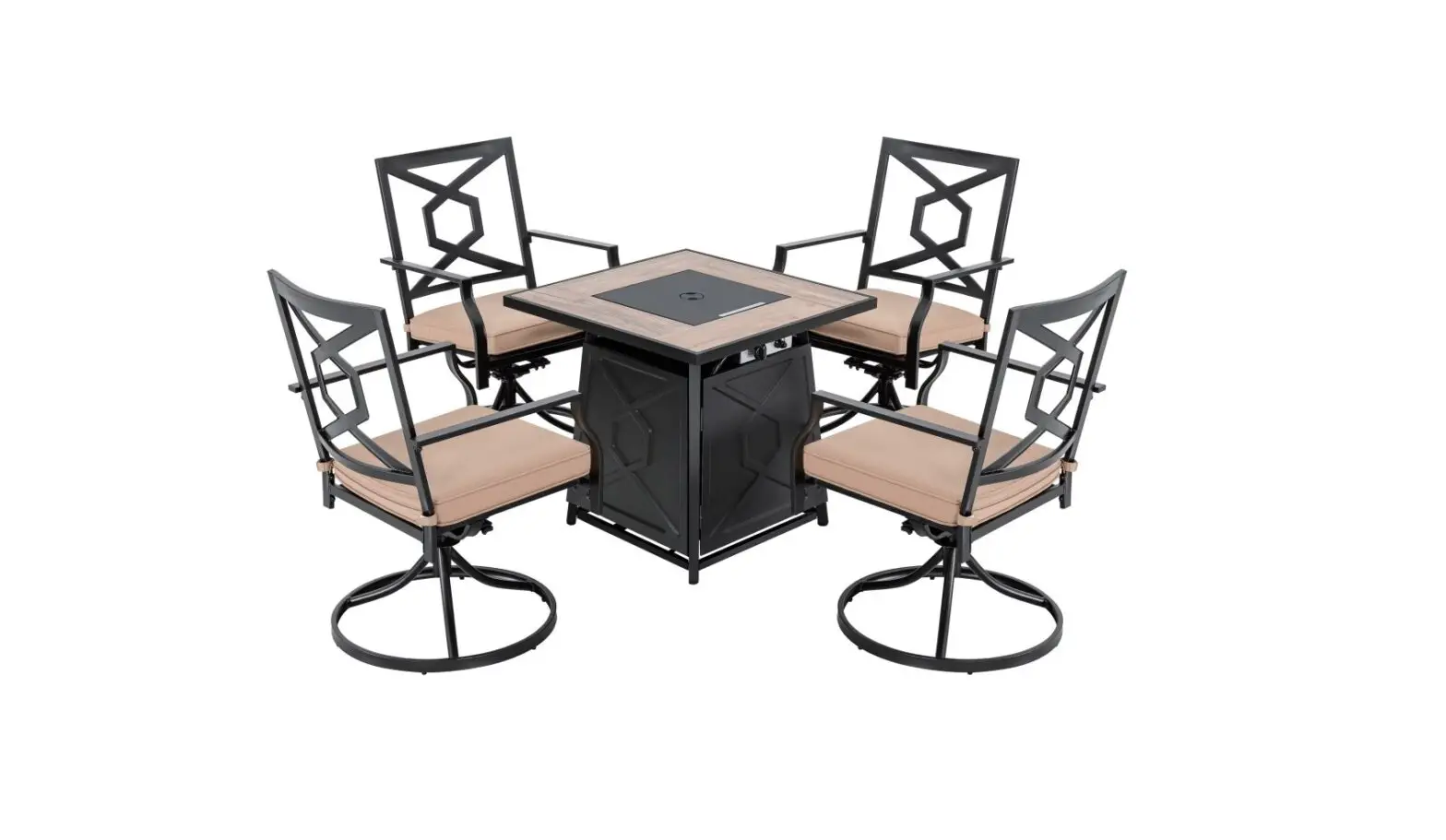 Nuugarden Sf151s-014jnc 5 Piece Fire Pit Table Set Instruction Manual