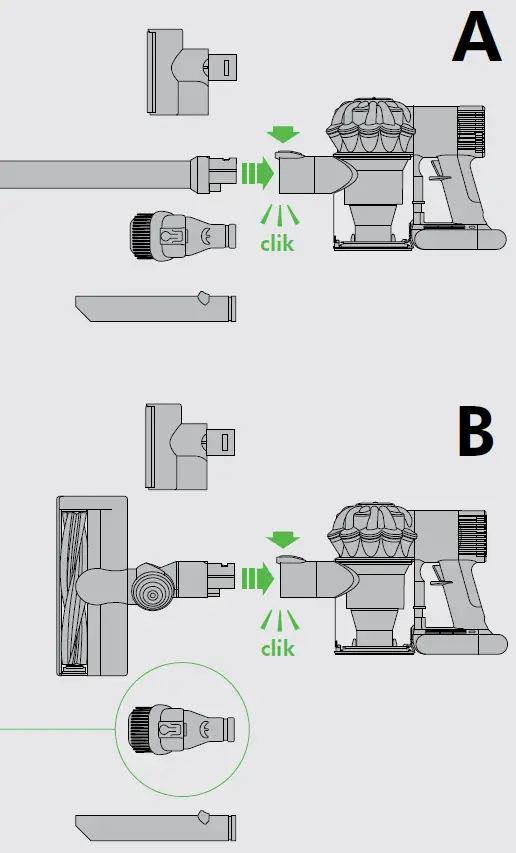DYSON DC62 Cordless Vacuum Cleaner Operating fig-7