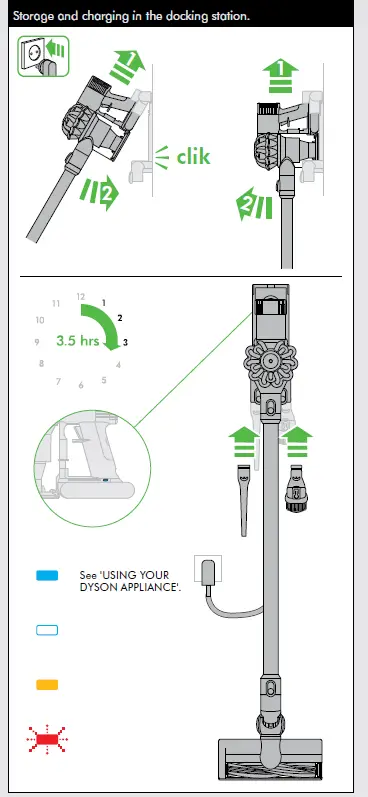DYSON DC62 Cordless Vacuum Cleaner Operating fig-8