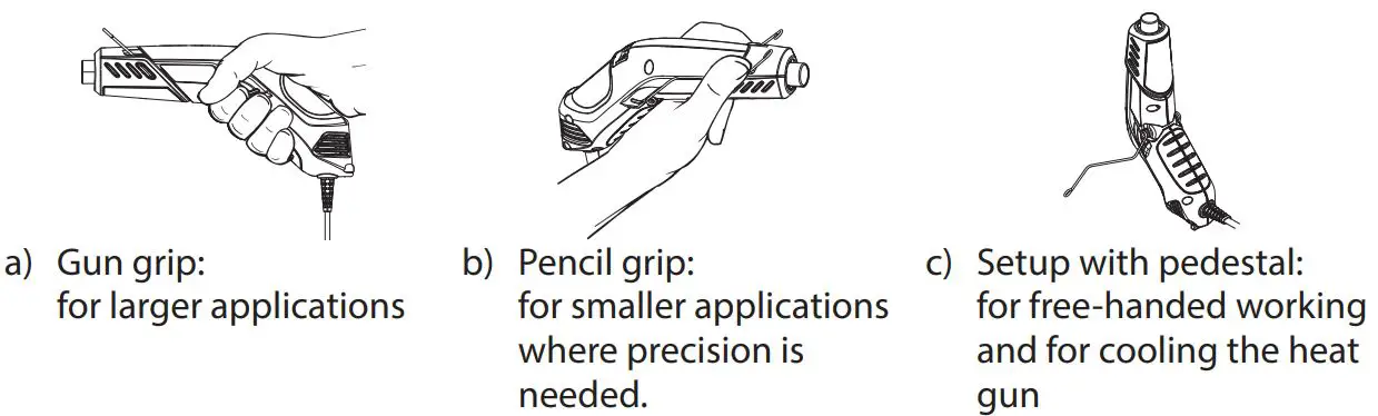 WAGNER Furno F100 Hot Air Multi Purpose Tool - Danger of burns from hot nozzle and air