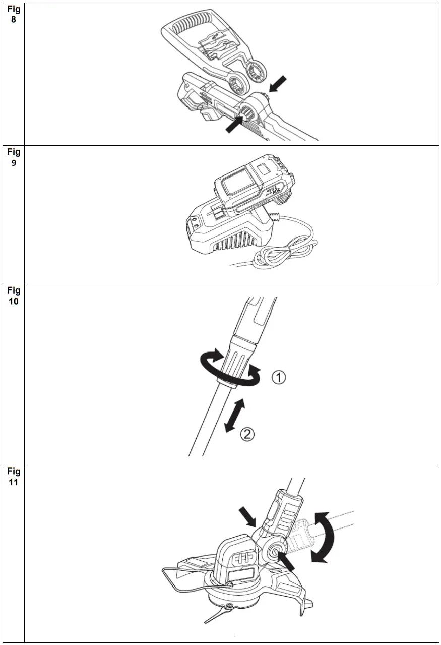 TEXAS GTX2000 20V Series Strimmer - fig 4