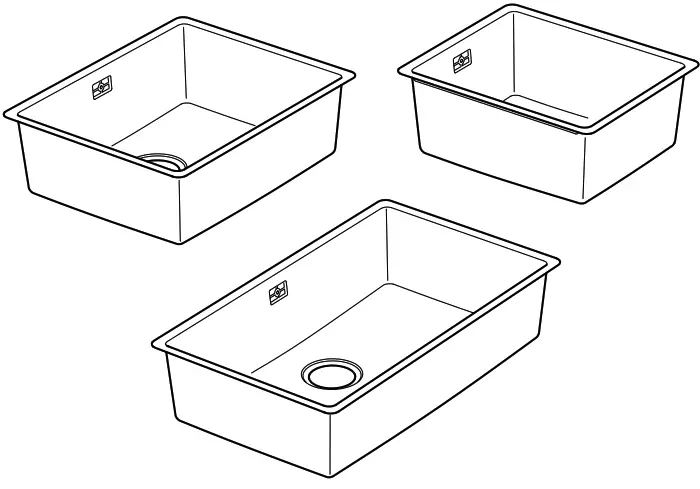 IKEA AA-2328141-3-100 VRESJÖN Built-In Sink