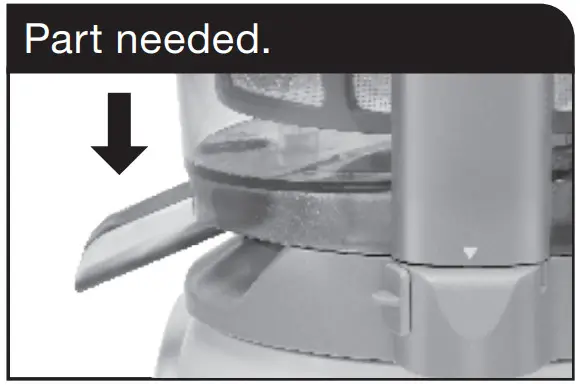 Cuisinart MFP-JC Core Essentials Juicing Center Accessory - closed position