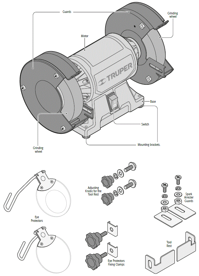 TRUPER-12785-Bench-Grinder-FIG-6