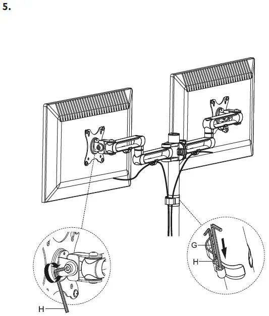 DELTACO-GAMING-GAM-117-W-Counterbalance-Monitor-Arm-fig- (7)