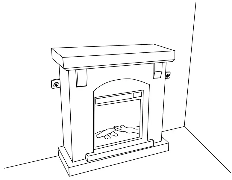 EDYO LIVING VCSFP-36-TA Freestanding Faux Stone Infrared Electric Fireplace -