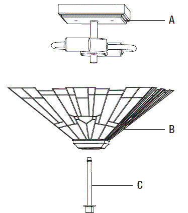 HOME-DECORATORS-COLLECTION-HD7837M-Waterville-12-Inch-2-Light-Matte-Black-Tiffany-Semi-Flush-Mount-fig-12