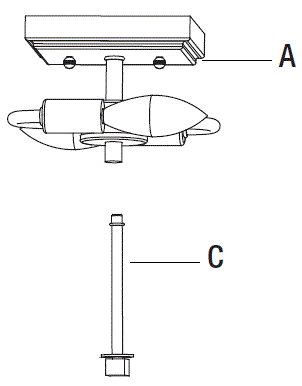 HOME-DECORATORS-COLLECTION-HD7837M-Waterville-12-Inch-2-Light-Matte-Black-Tiffany-Semi-Flush-Mount-fig-9