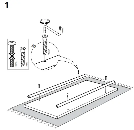 IKEA PINNIG Bench with Shoe Storage - Figure2