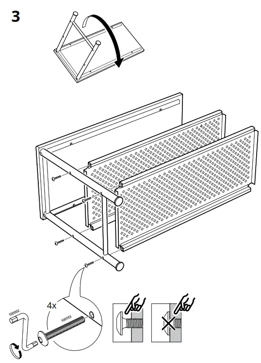 IKEA PINNIG Bench with Shoe Storage - Figure4