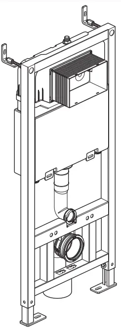 VADO WG-095-F-C Standard Toilet Frame and Cistern