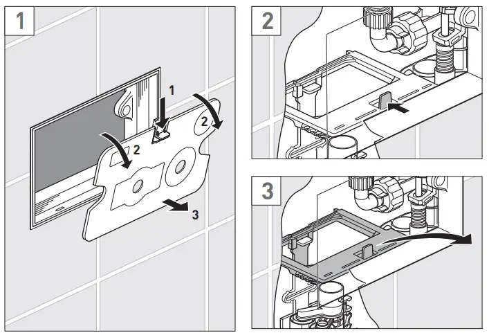 Flow Adjustment (6/3 Litres ---> 4/2.6 Litres)