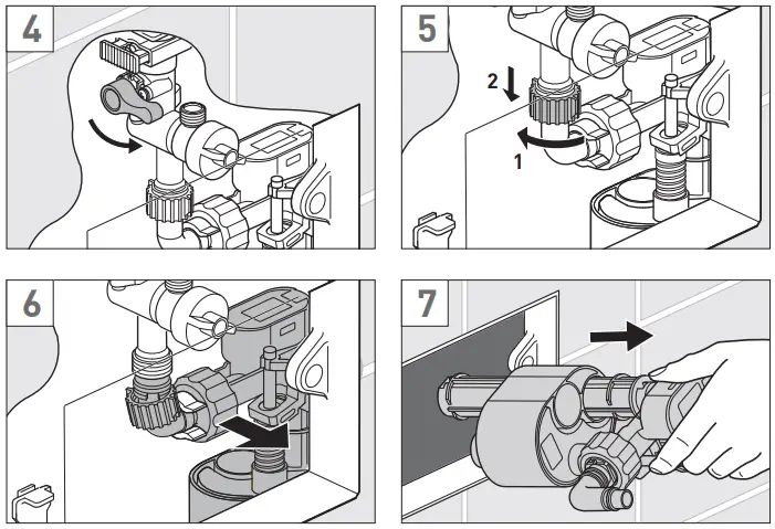 Flow Adjustment (6/3 Litres ---> 4/2.6 Litres)
