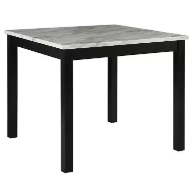 THE-HOME-DEPOT-IDF-3457WH-PT-Steffingham-42-Inch-Square-White-and-Espresso-Faux-Marble-Top-with-Wood-Frame-product-image