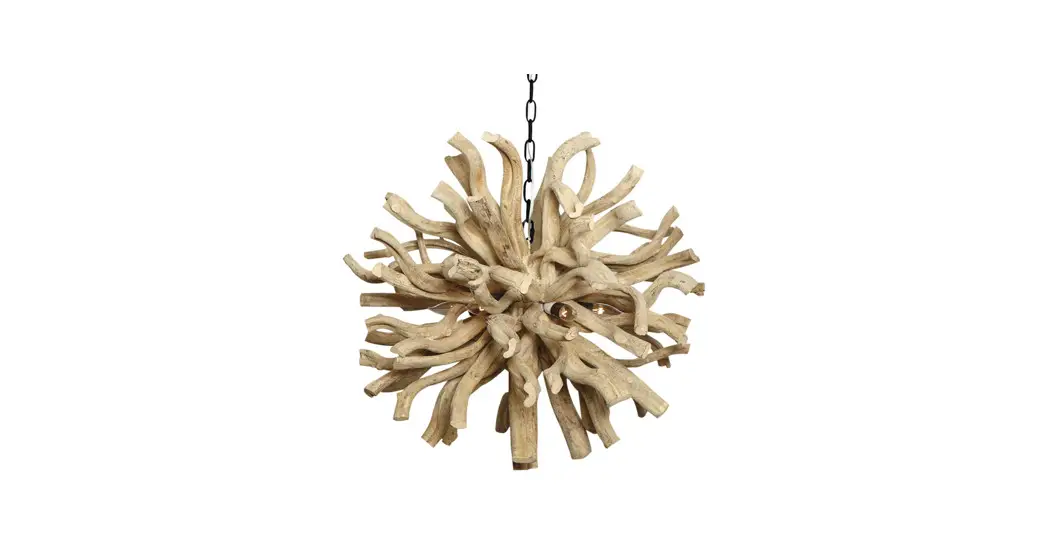 Ethan Allen 09-0535 Large Minetto Wood Pendant Chandelier Pendant Lamp Instruction Manual
