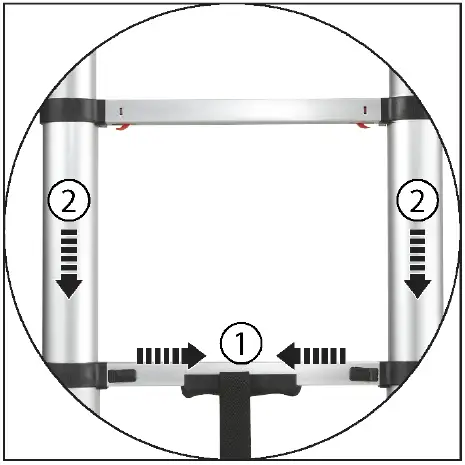 TOOLCRAFT 2622938 Telescopic Ladder 11