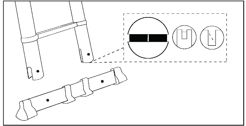 TOOLCRAFT 2622938 Telescopic Ladder 6
