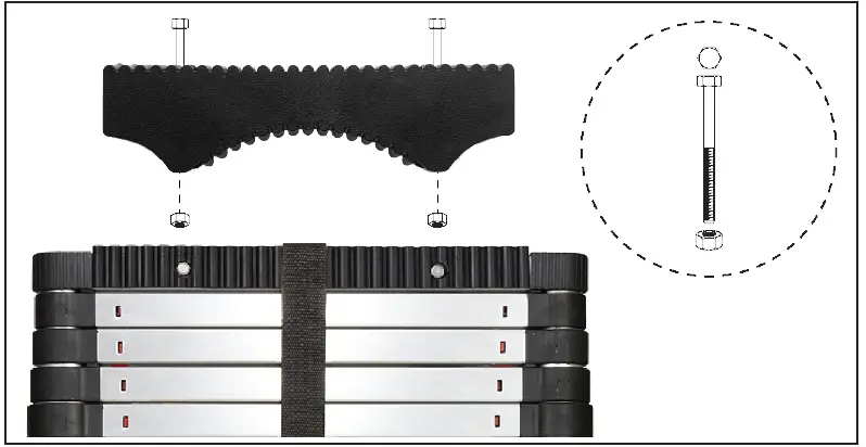 TOOLCRAFT 2622938 Telescopic Ladder 8