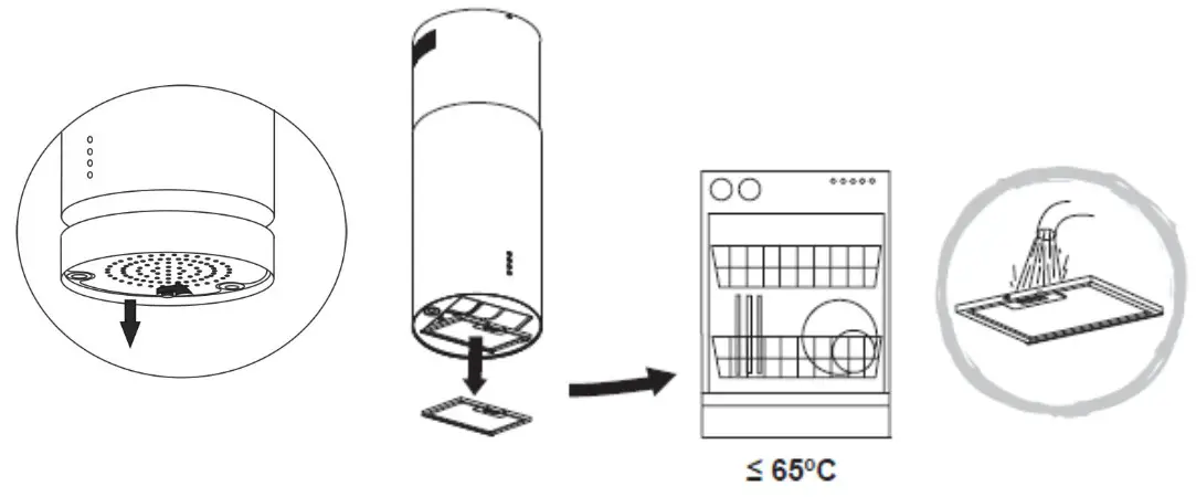 COOKOLOGY CYL351BK Cooker Hood - brush