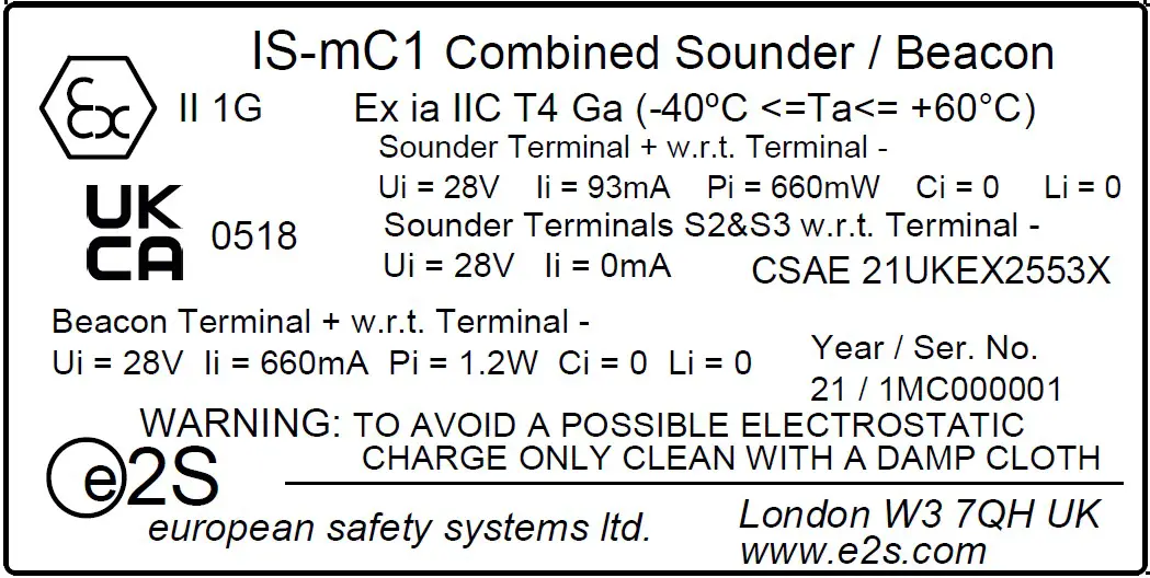 e2S IS-mC1-Intrinsically-Safe-Round-Combined-Unit-15