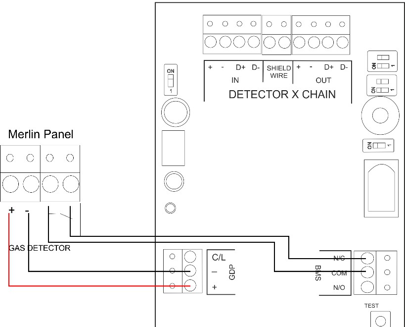 AGS Merlin 1000S i Gas Isolation Controller - WIRING GAS DETECTORS 3