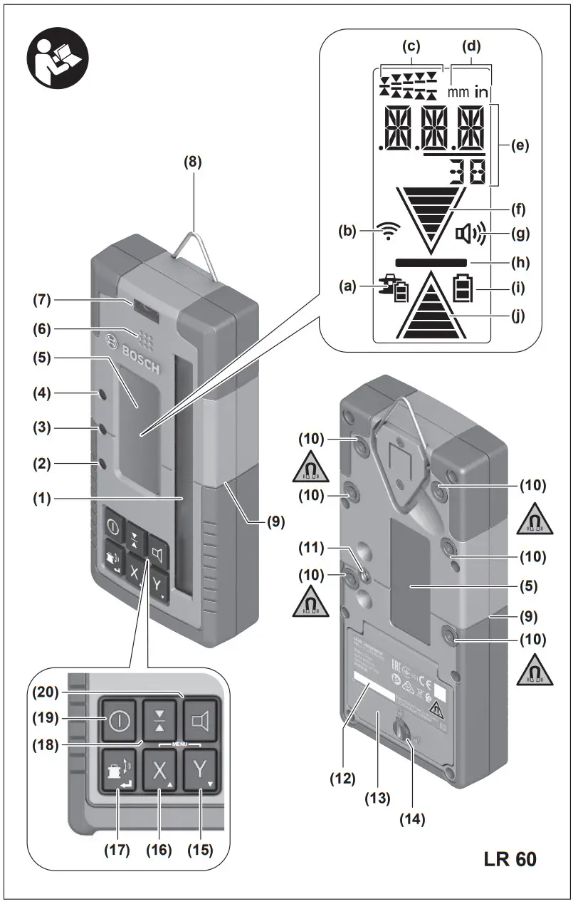 BOSCH GRL 600 HV 18V 600 Metre Rotary Laser Level - fig