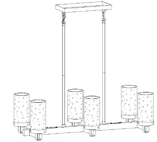 ZEVNI-A04761C6-Rudolf-27-Inch-Wide-Black-and-Brass-6-Light-Kitchen-Island-Light-fig-1