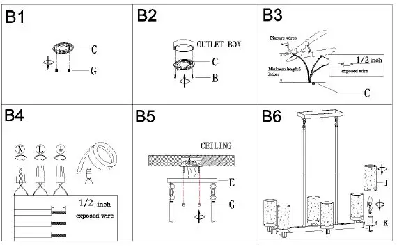 ZEVNI-A04761C6-Rudolf-27-Inch-Wide-Black-and-Brass-6-Light-Kitchen-Island-Light-fig-5
