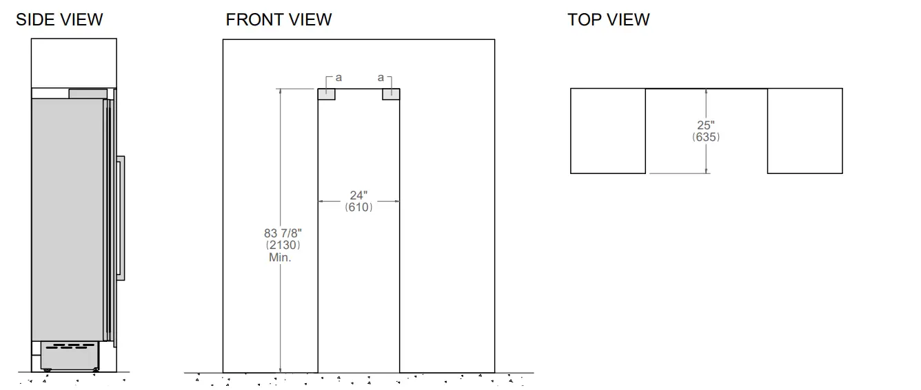 Bertazzoni REF24RCPIXR23 Built In Refrigerator Column - fig 2