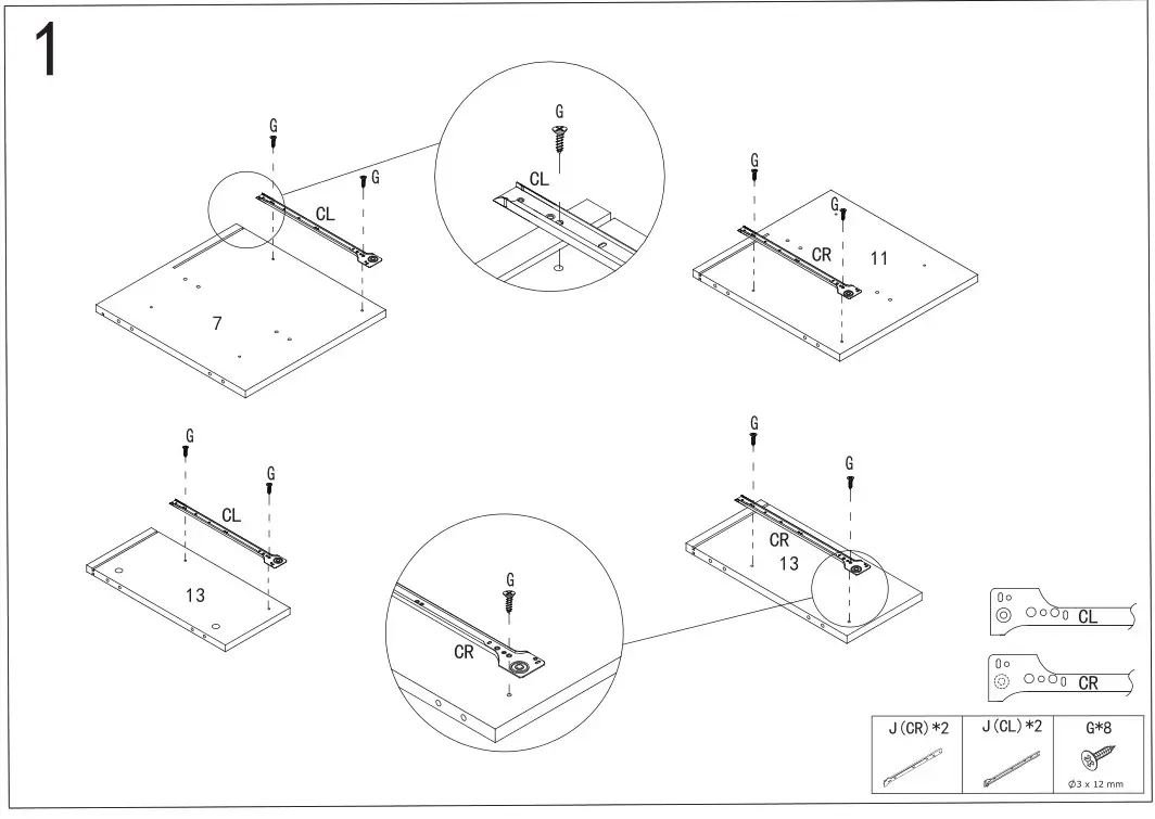 TRUSTMADE L-WF298077AAB TV Stand - Installation