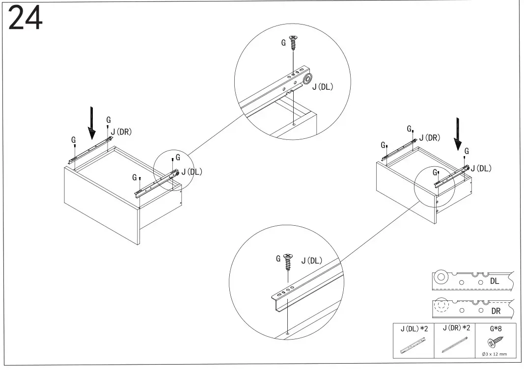 TRUSTMADE L-WF298077AAB TV Stand - Installation