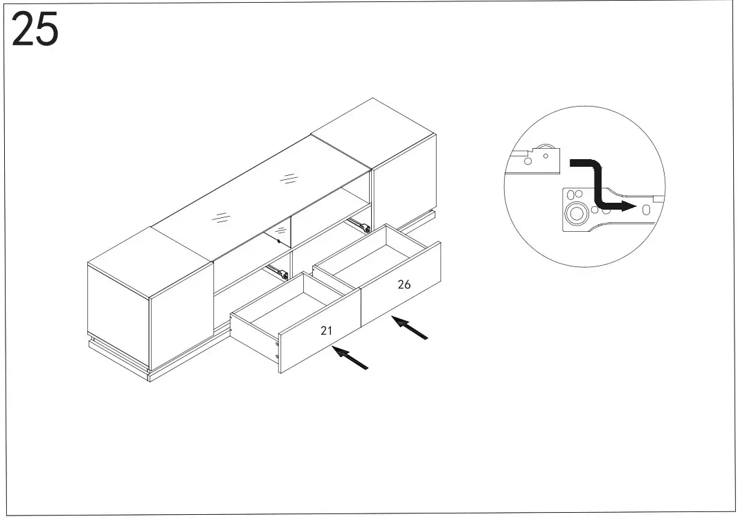 TRUSTMADE L-WF298077AAB TV Stand - Installation