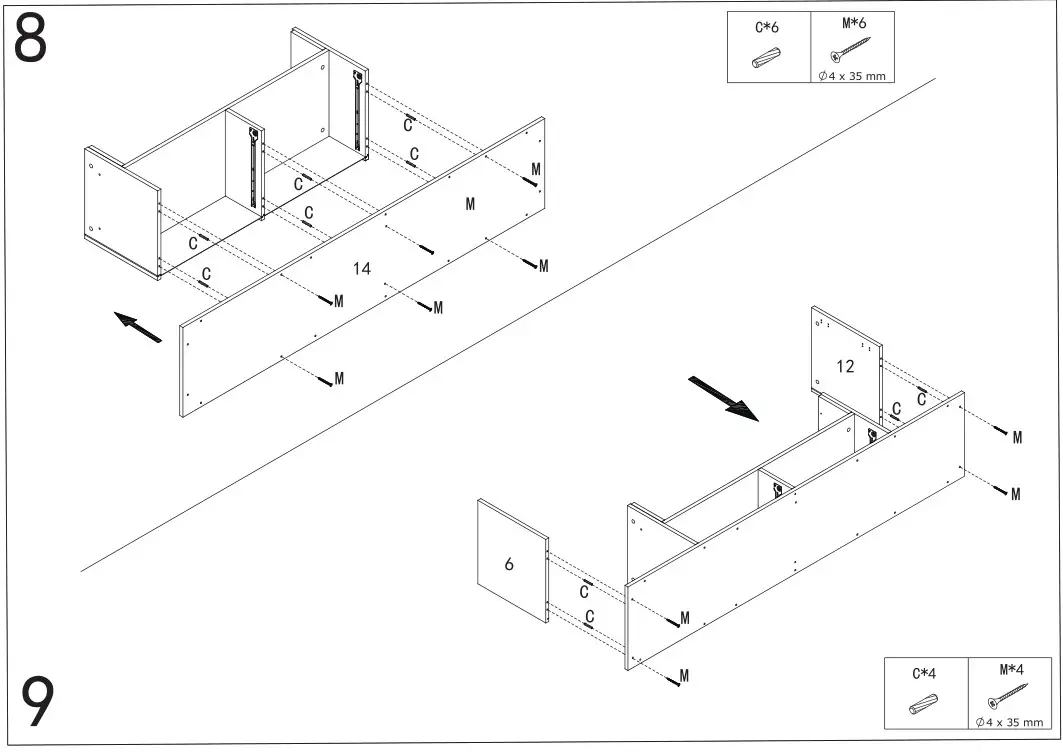 TRUSTMADE L-WF298077AAB TV Stand - Installation