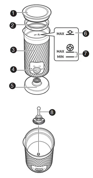 PYREX SB-130 Μilk Frother Black - fig