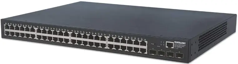 INTELLINET 561853 52-Port L2+ Fully Managed Switch with 48 Gigabit Ports