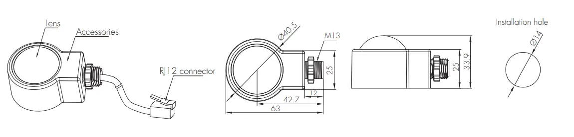 PIR & microwave sensor heads