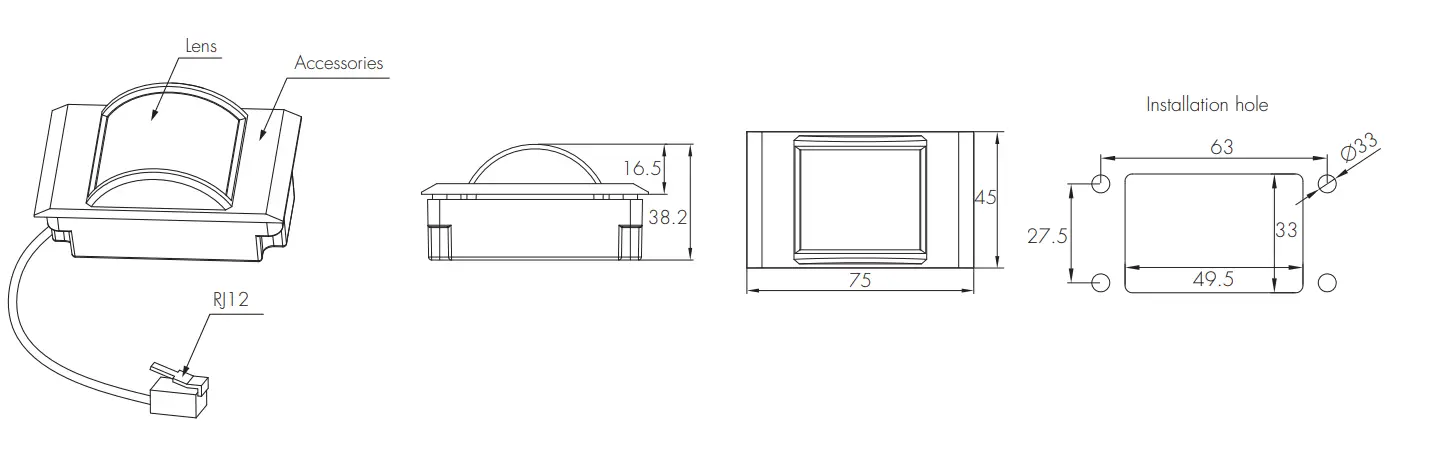 PIR & microwave sensor heads