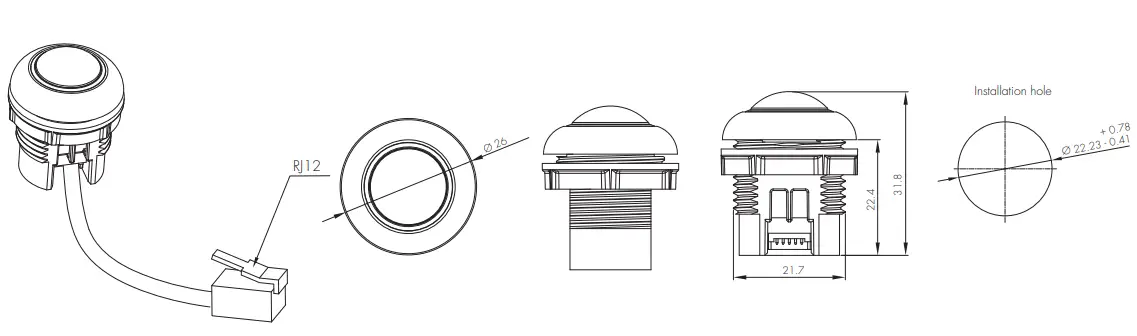 PIR & microwave sensor heads
