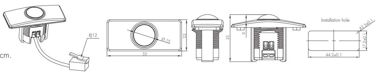 PIR & microwave sensor heads