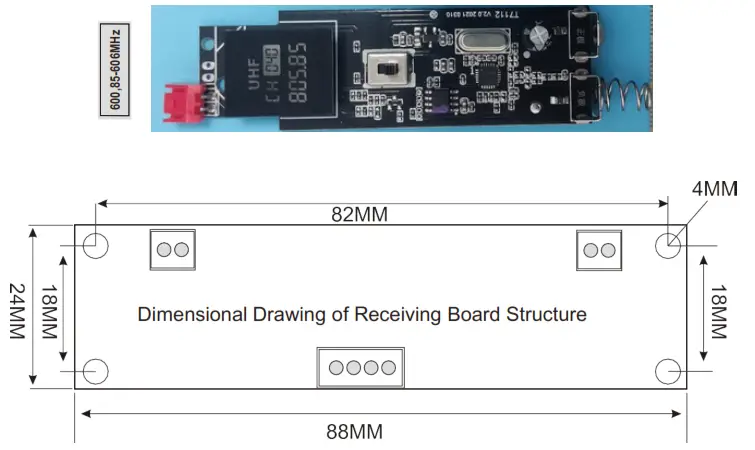 SKY DRAGON PKWMA210 High End Intelligent Wireless Microphone - physical display