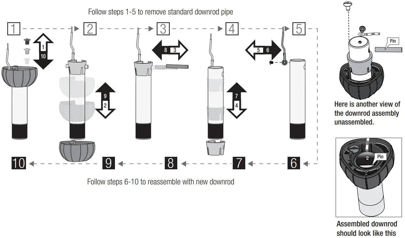 Hunter 52243 Byhalia 52 Inch Indoor Outdoor Noble Bronze Ceiling Fan - Downrod 2